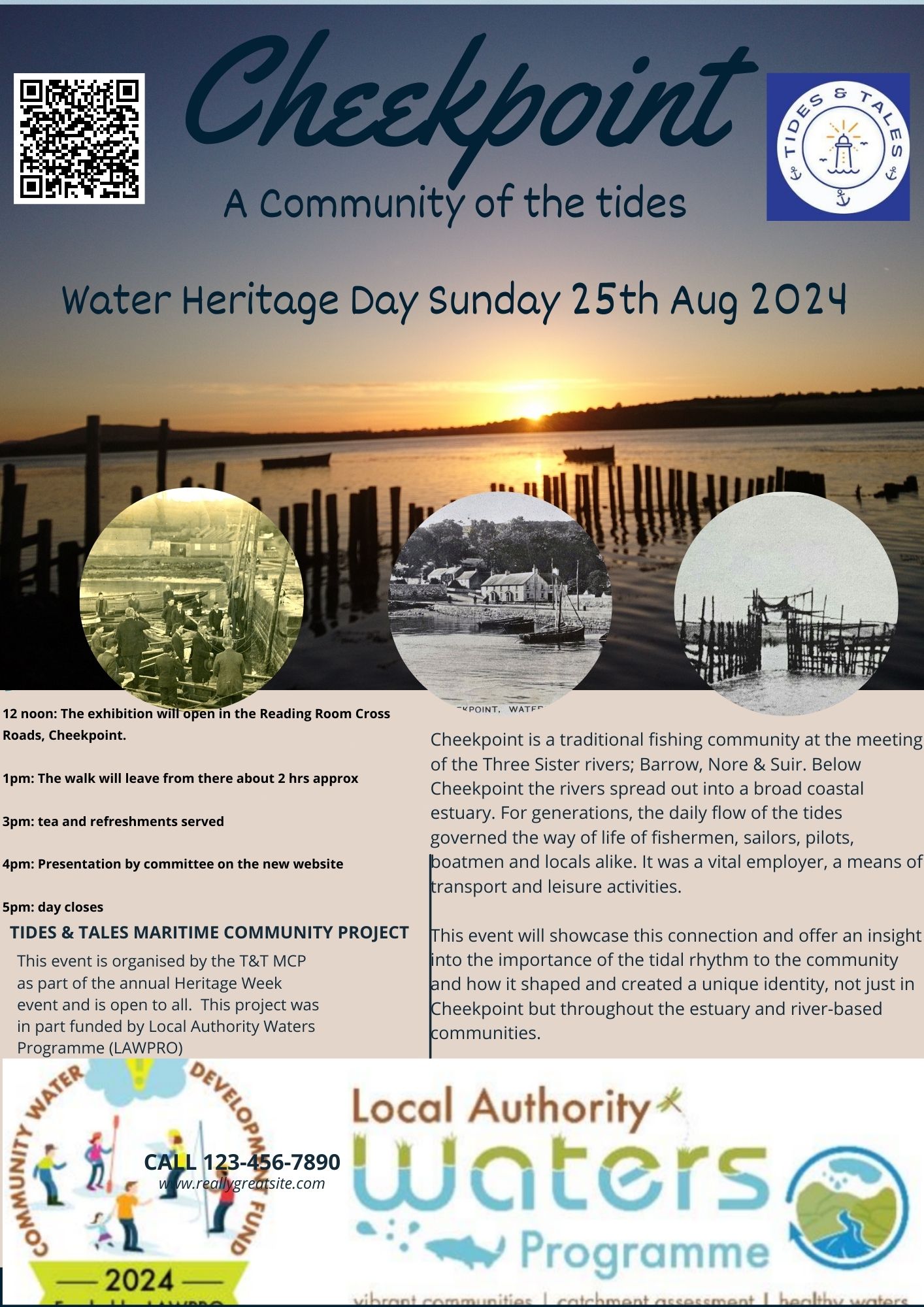 Cheekpoint - A Community of the Tides. Heritage Week '24 - Tides & Tales