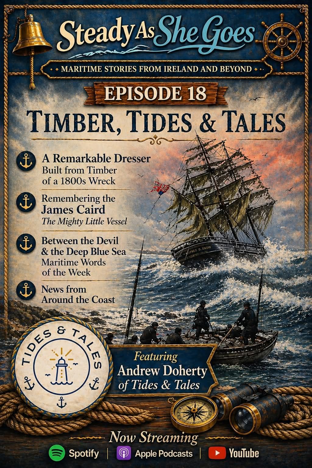 Andrew featured on Steady As She Goes Podcast